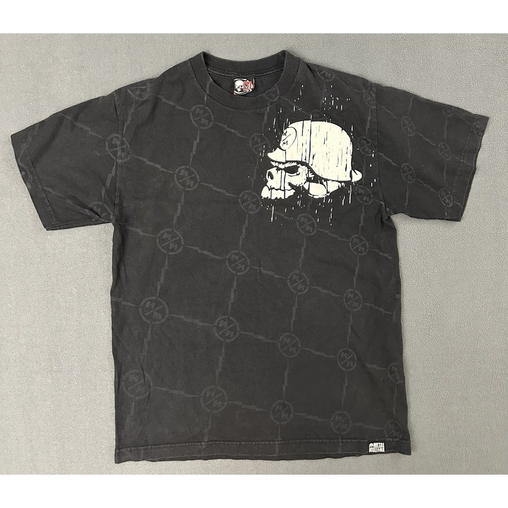 Metal Mulisha Skull Graphic T Shirt Grunge Faded Black Mens Size M